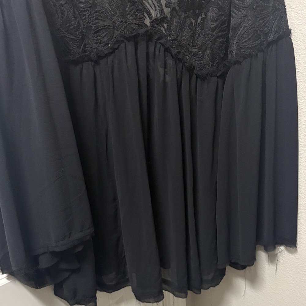 Free People Black Lace Top - Picture 5 of 8